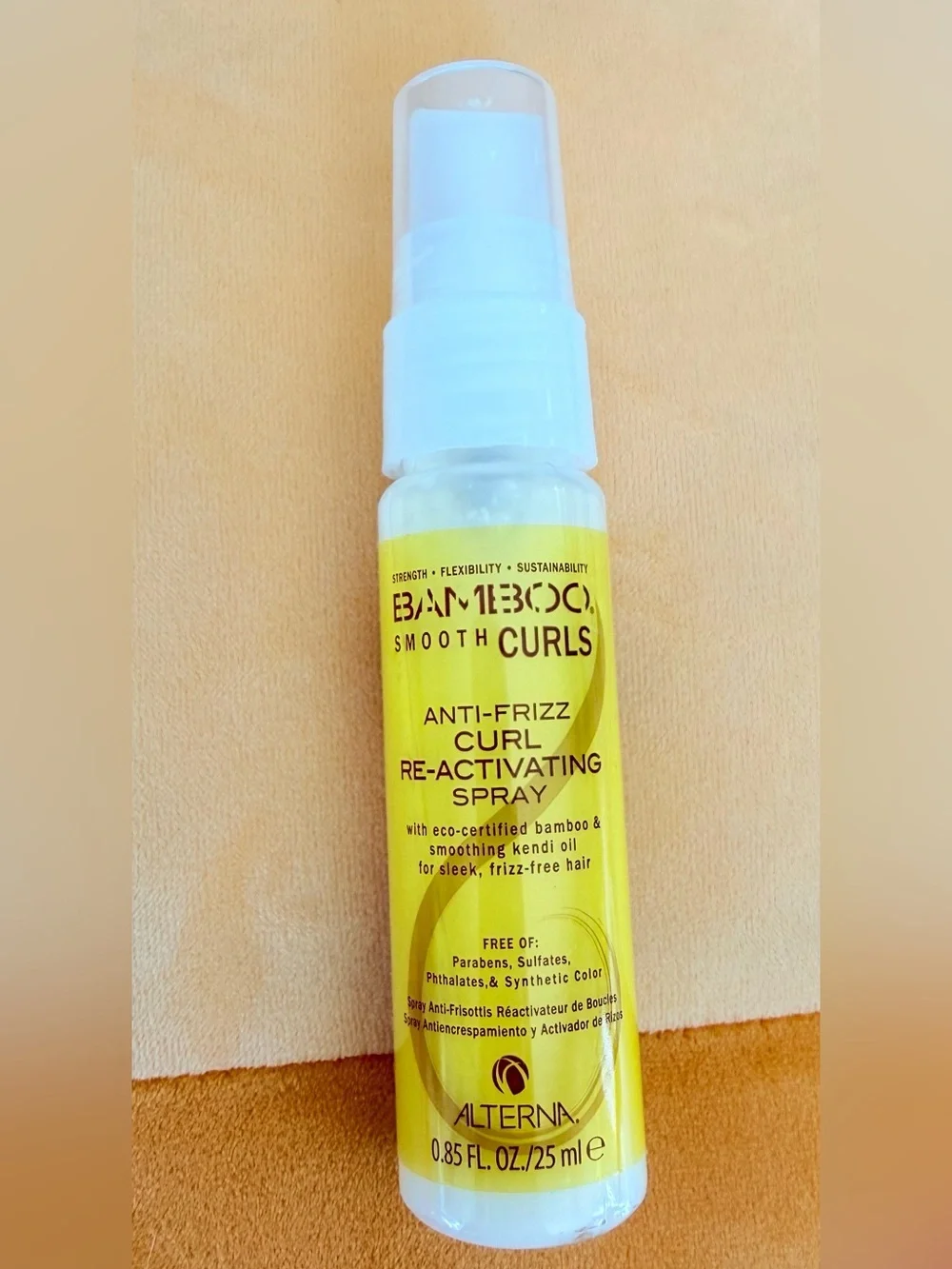 Alterna Bamboo Smooth Curls Anti-Frizz Curl Re-Activating Spray .85 oz